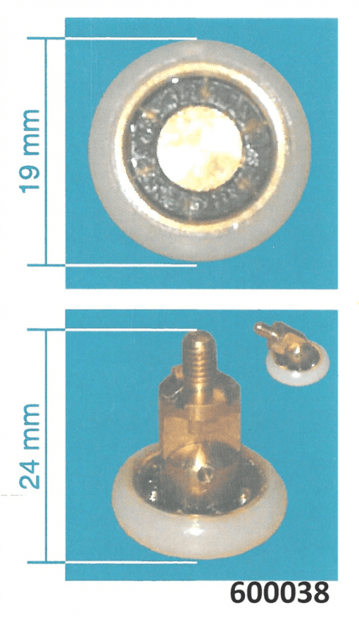 Roulette de porte - 600038 – pièce détachée française– Zen Mobil homes