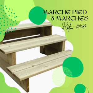 201387 - Marche pied - 3 marches - terrasse - Zen Mobil homes