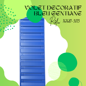 161681-3013 - Volet - bleu gentiane - pièce détachée - Zen Mobil homes