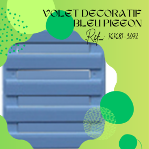 161681-3072 - Volet -bleu pigeon - pièce détachée - Zen Mobil homes