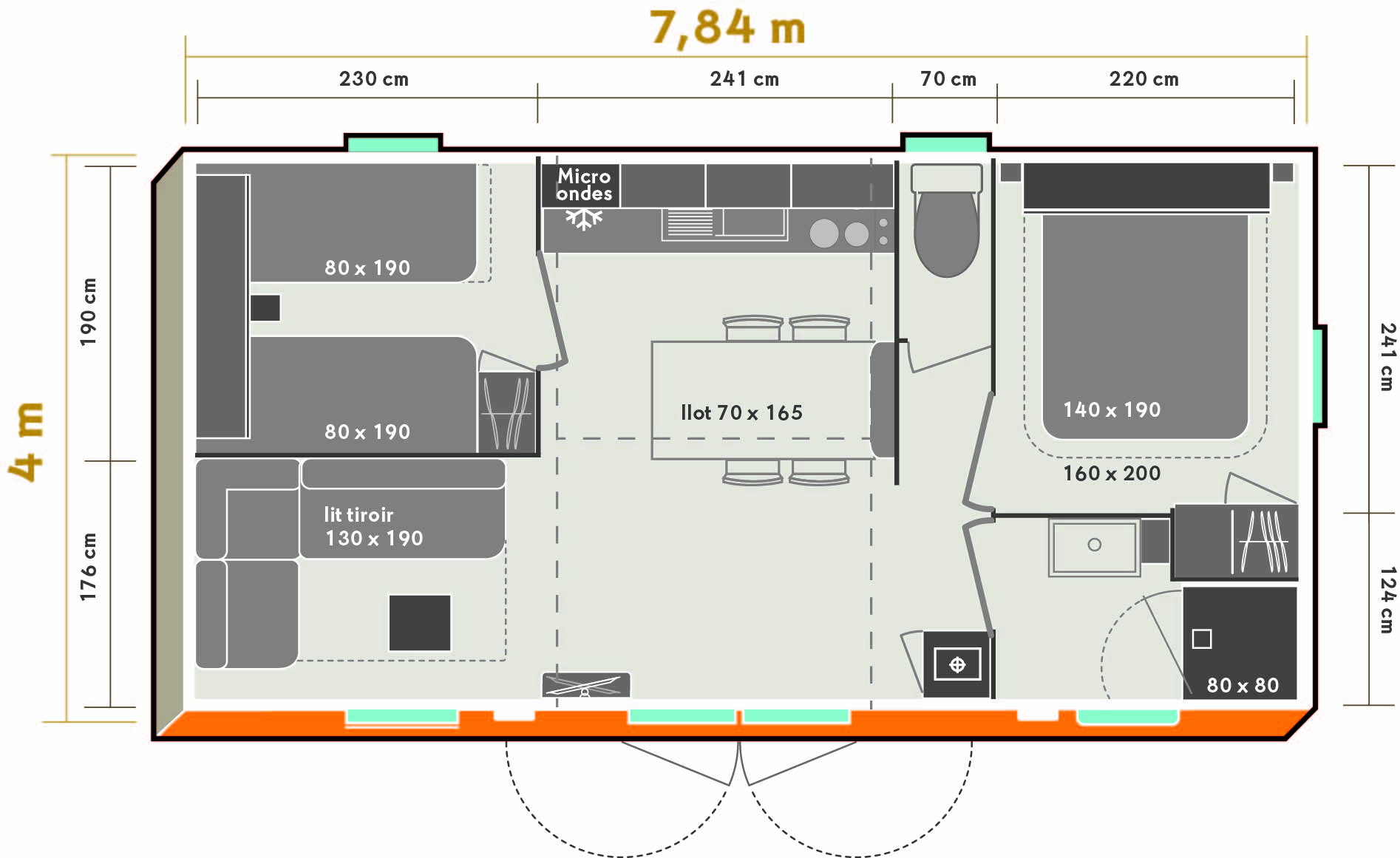 Ohara 7.84 - 2018 - Mobil home d'occasion - Zen Mobil homes