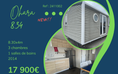 Ohara 8.34 – 2411002 – 2014 – Mobil home d’occasion – 17 900€ – 3 chambres