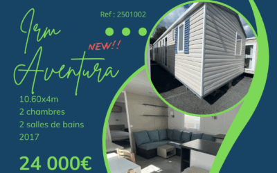 Irm Aventura – 2501002 – 2017 – Mobil home d’occasion – 24 000€ – 2 chambres