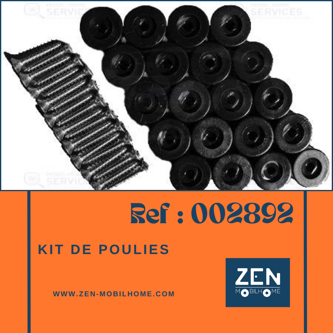002892 – kit poulie – pièce détachée française – Zen Mobil homes