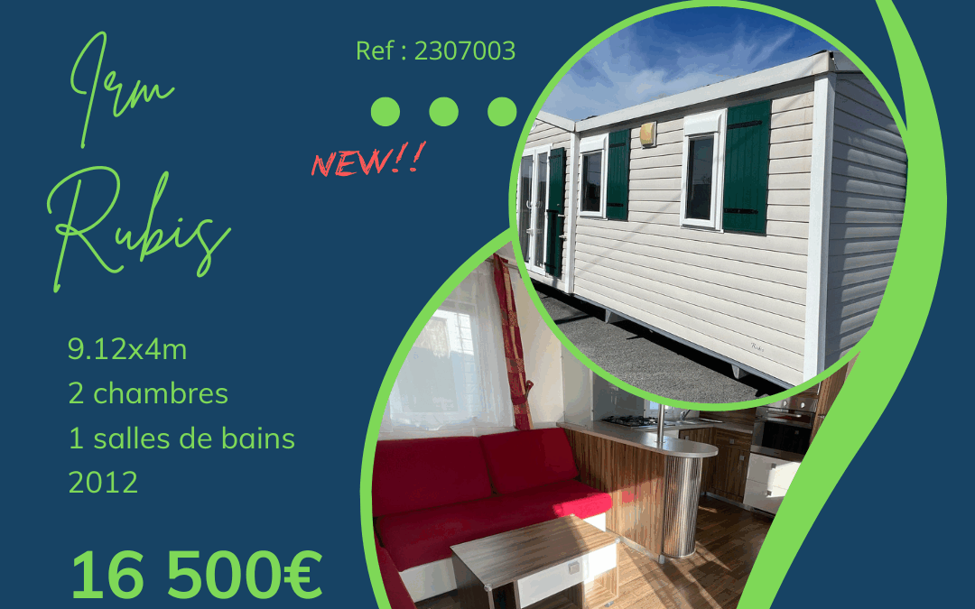 Irm Rubis – 2307003 – 2012 – Mobil home d’occasion – 16 500€ – 2 chambres