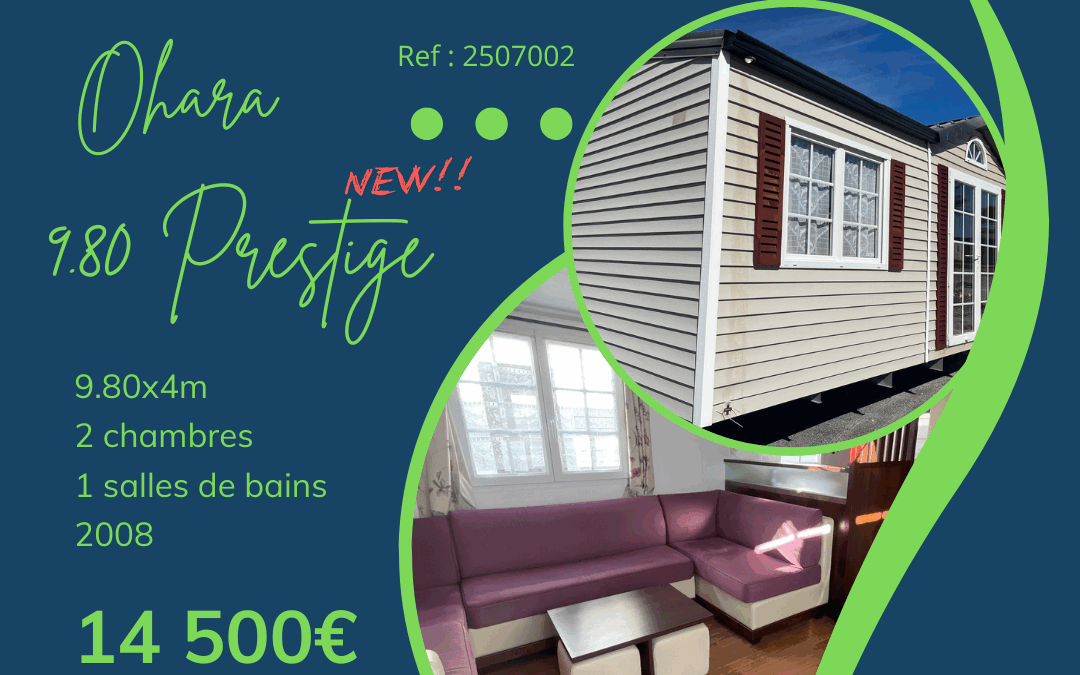 Ohara 9.80 – 2507002 – 2008 – Mobil home d’occasion – 14 500€ – 3 chambres