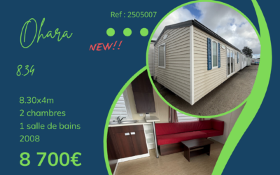 Ohara 8.34 – 2505007 – 2008 – Mobil home d&rsquo;occasion – 8 700€ – 2 chambres
