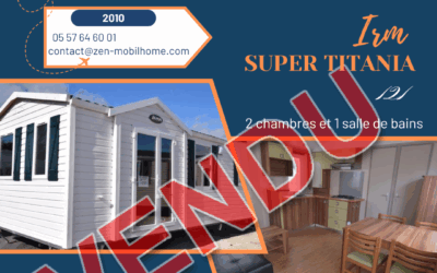 Irm Super Titania 121 – 2010 – Mobil home d’occasion – 14 700€ – 2 chambres