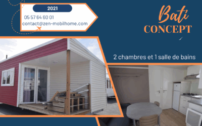 Bati Concept 167 – 2021 – Mobil home d’occasion – 24 500€ – 2 chambres