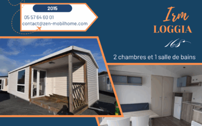 Irm Loggia 168 – 2015 – Mobil home d’occasion – 14 500€ – 2 chambres