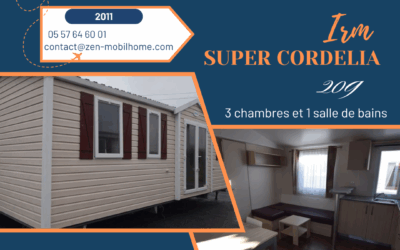 Irm Cordelia – 209 – 2011 – Mobil home d’occasion – 17 000€ – 3 chambres