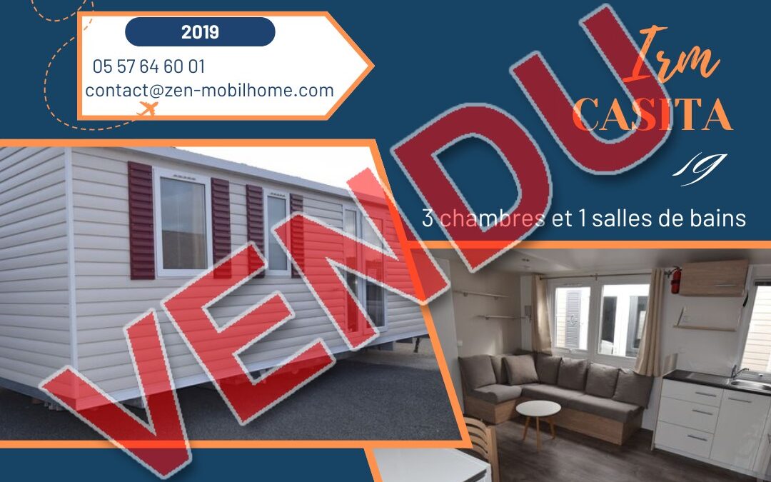 Irm Casita 19 – 2019 – Mobil home d’occasion – 25 000€ – 3 chambres