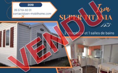 Irm Super Titania 183 – 2010 – Mobil home d’occasion – 13 400€ – 2 chambres