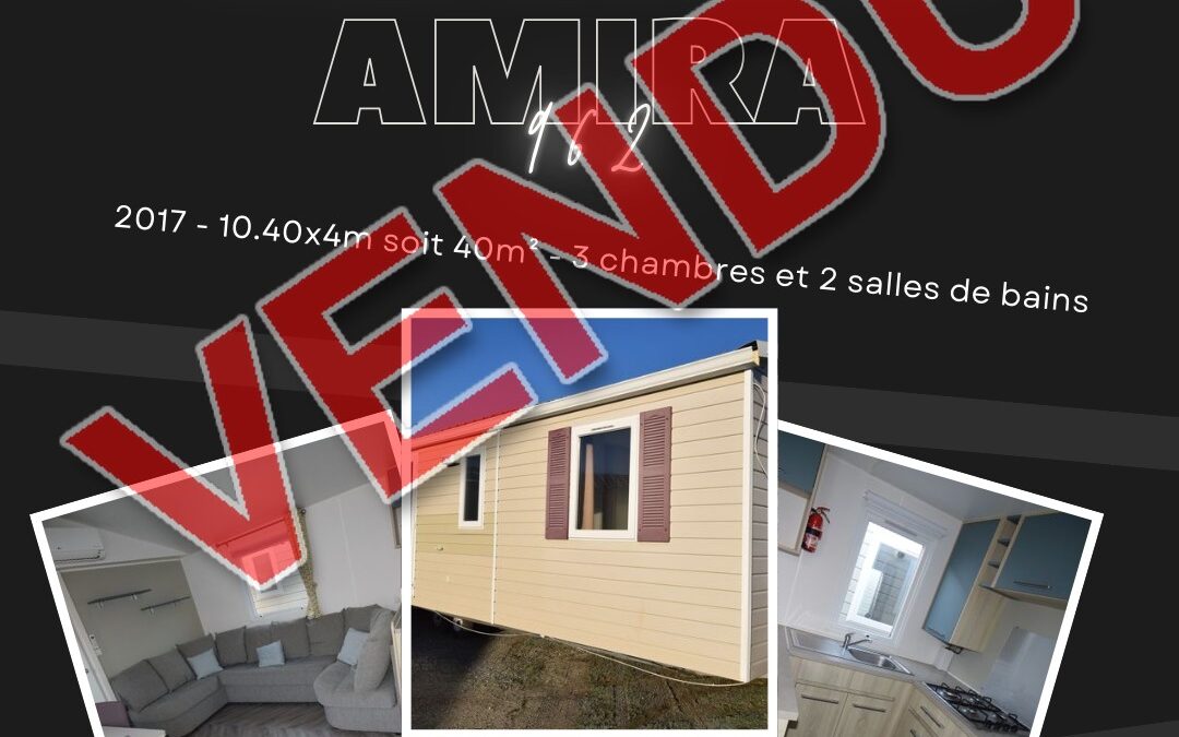 Trigano Amira 962 – 2017 – Mobil home d’occasion – 25 000€ – 3 chambres