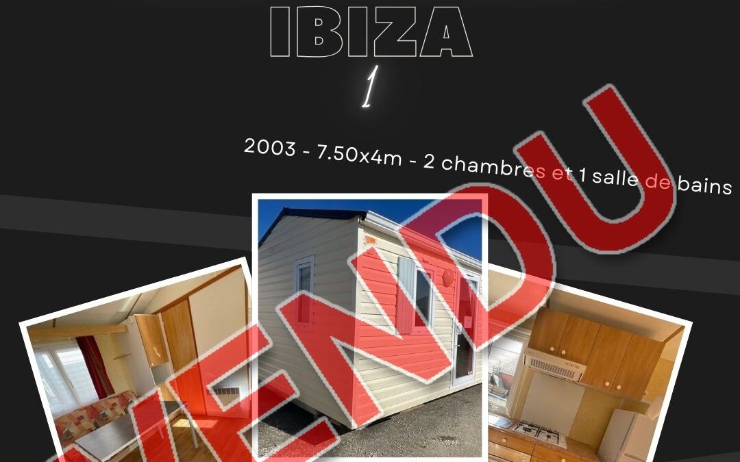 Ridorev Ibiza 1 – 2003 – Mobil home d’occasion – 7 500€ – 2 chambres