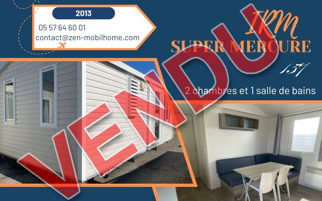 Irm Super Mercure 157 – 2013 – Mobil home d’occasion – 10 500€ – 2 chambres