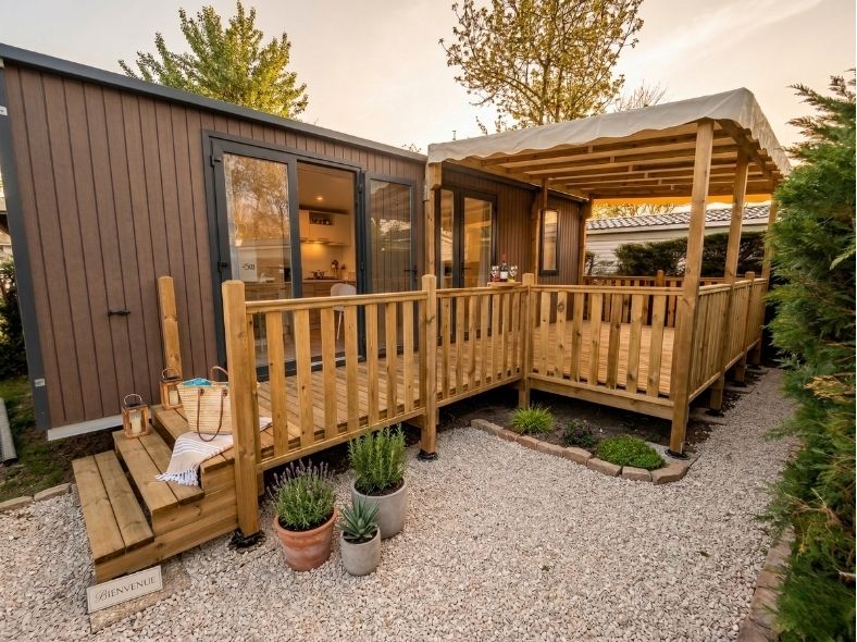 Ohara 844 – Sur Parcelle – Biscarrosse – Mobil home Clés en Mains