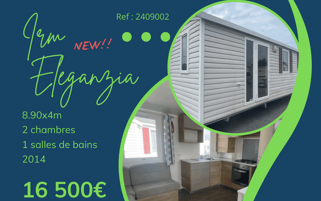 Irm Eleganzia – 2409002 – 2014 – Mobil home d’occasion – 16 500€ – 2 chambres