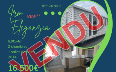 Irm Eleganzia – 2409002 – 2014 – Mobil home d’occasion – 16 500€ – 8x4m – 2 chambres