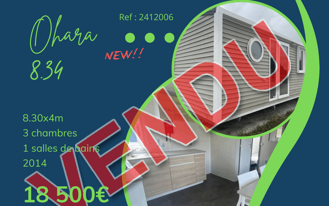 Ohara 8.34 – 2412006 – 2014 – Mobil home d’occasion – 18 500€ – 3 chambres
