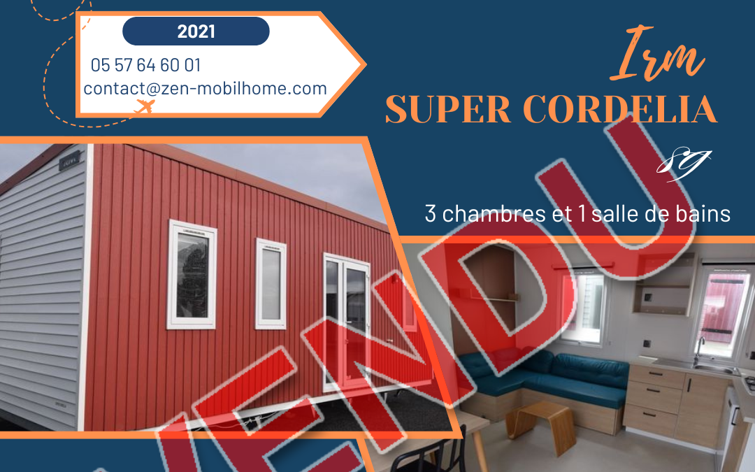 Irm Super Cordelia 2305001 – 2021 – Mobil home d&rsquo;occasion – 25 500€ – 3 chambres