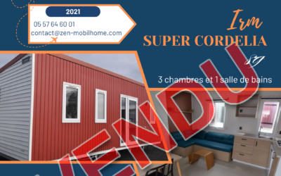 Irm Super Cordelia 2305001 – 2021 – Mobil home d&rsquo;occasion – 25 500€ – 3 chambres