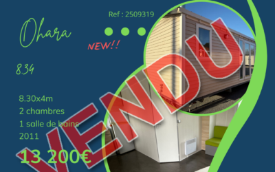 Ohara 8.34 – 2509236 – 2010 – Mobil home d&rsquo;occasion – BOIS – 14 000€ – 2 chambres