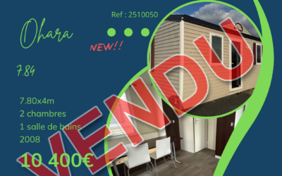 Ohara 7.84 – 2510050 – 2008 – Mobil home d&rsquo;occasion – 10 400€ – 3 chambres