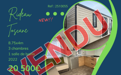 Rideau Toscane – 2510055 – 2022 – Mobil home d&rsquo;occasion – 20 500€ – 3 chambres