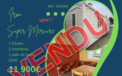 Irm Super Mercure 2504002 – 2006 – Mobil home d&rsquo;occasion – 11 900€ – 2 chambres
