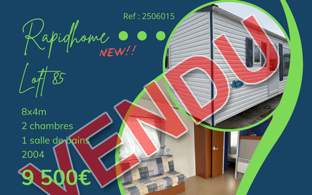 Rapidhome Loft 85 – 2506015 – 2004 – Mobil home d&rsquo;occasion – 9 500€ – 2 chambres