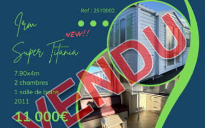 Irm Super Titania 2510002 – 2011 – Mobil home d&rsquo;occasion – 11 000€ – 2 chambres