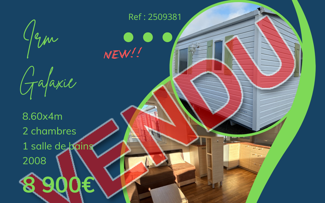 Irm Galaxie Confort 2509381 – 2008 – Mobil home d&rsquo;occasion – 8 900€ – 2 chambres