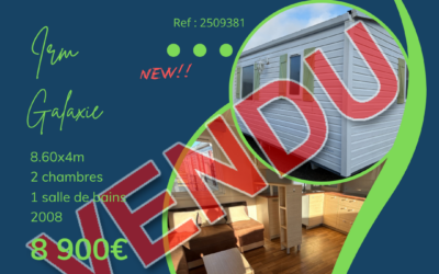 Irm Galaxie Confort 2509381 – 2008 – Mobil home d&rsquo;occasion – 8 900€ – 2 chambres