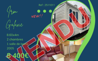 Irm Galaxie confort 2511011 – 2005 – Mobil home d&rsquo;occasion – 8 400€ – 2 chambres