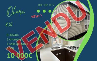 Ohara 8.34 – 2511012 – 2009 – Mobil home d&rsquo;occasion – 10 000€ – 3 chambres