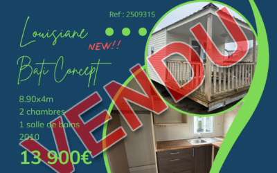 Louisiane Bati Concept 2509315 – 2010 – Mobil home d&rsquo;occasion – 13 900€ – 2 chambres