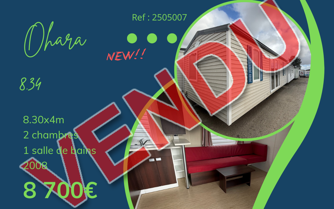 Ohara 8.34 – 2505007 – 2008 – Occasion – 8 700€ – 2 chambres