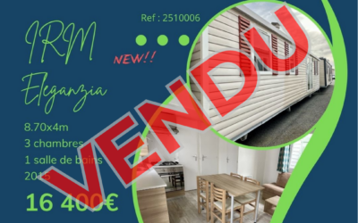 IRM Eleganzia – 2510006 – 2015 – Mobil home d’occasion – 16 400€ – 3 chambres