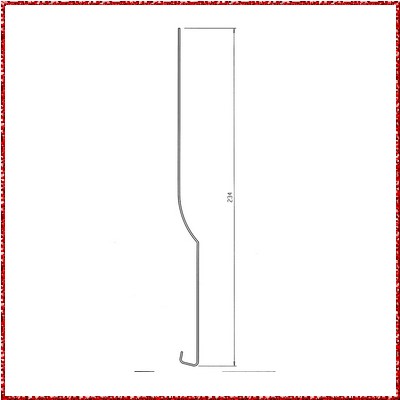 954410-M-3021 - Profilé ceinture - Lg 4908 - Blanc