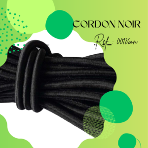00126ON – Cordon élastique – NOIR