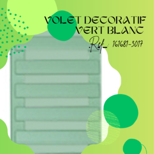 161681-3017 – Volet persienne – 1092x281mm – Vert Blanc