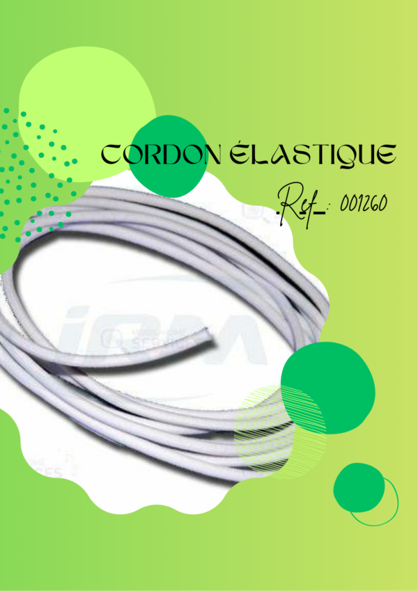 001260 - Cordon élastique pour bâche